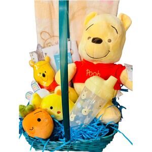 Winnie the Pooh Easter basket bundle preschool 40 x 50 pooh bear plush, agenda